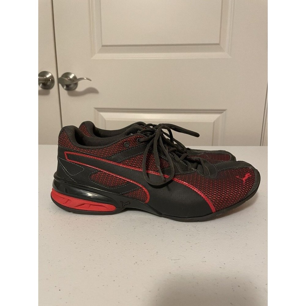 PUMA Tazon Mesh Men’s Cross-Trainer Shoe Size 11 Red Black 18907701